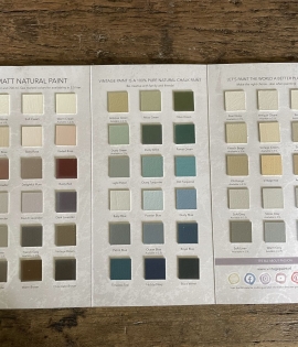 Håndmalet farvekort – 69 ægte farver med Vintage Paint kalkmaling
