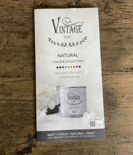 Håndmalet farvekort – 69 ægte farver med Vintage Paint kalkmaling