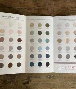 Kalkmaling Farvekort med alle 69 smukke farver