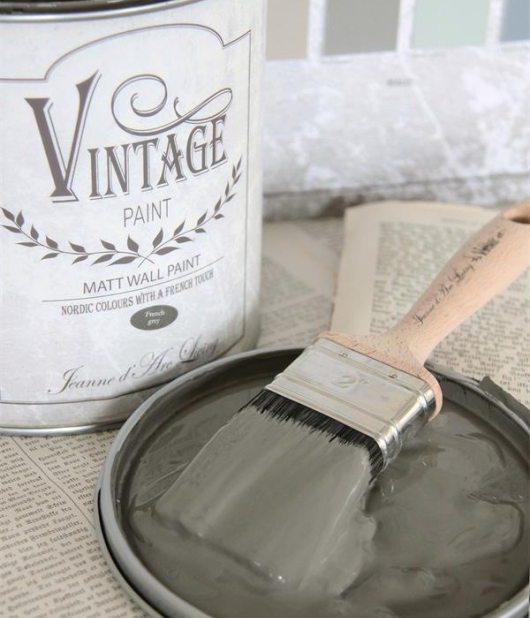 Kalkmaling French Grey grå 2500ml